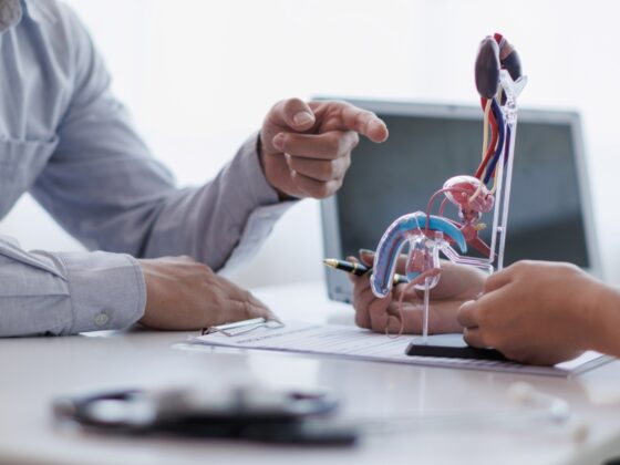 patient and doctor speaking
