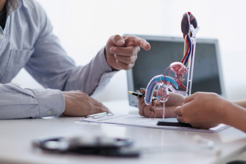 patient and doctor speaking